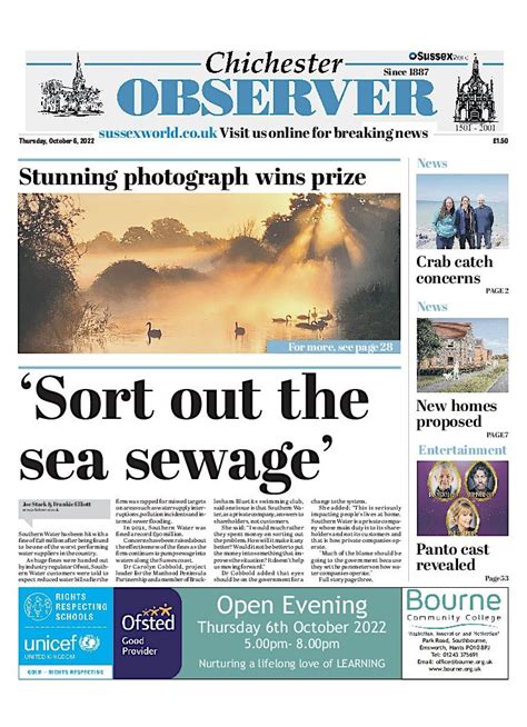 West Sussex. . Chichester observer announcements